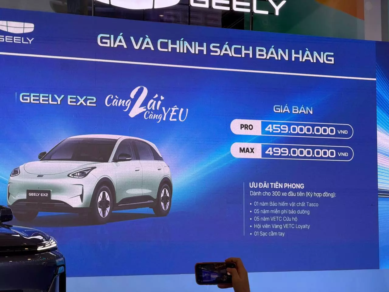 Geely EX2 giá từ 459 triệu tại Việt Nam, chạy gần 400 km, có đủ ADAS - Ảnh 2. Geely EX2 giá từ 459 triệu tại Việt Nam, chạy gần 400 km, có đủ ADAS - Ảnh 2.
