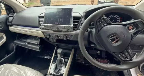 Honda City 2026 lộ rõ nội thất với màn hình cảm ứng cỡ lớn và camera 360 độ trước ngày ra mắt