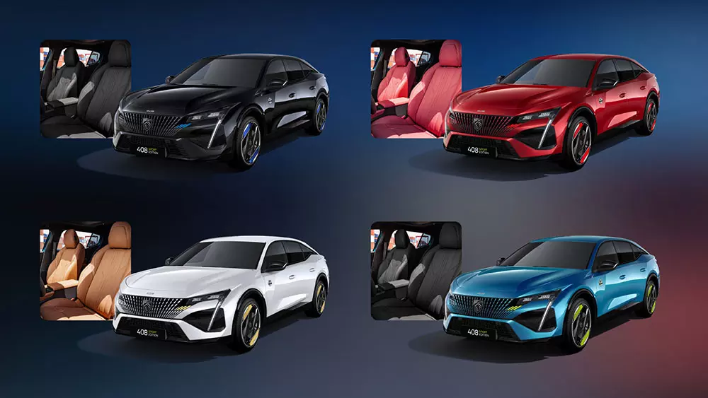 Chủ sở hữu có thể tự do sáng tạo phối màu để kiến tạo nên chiếc Peugeot 408 Sport Edition của riêng mình