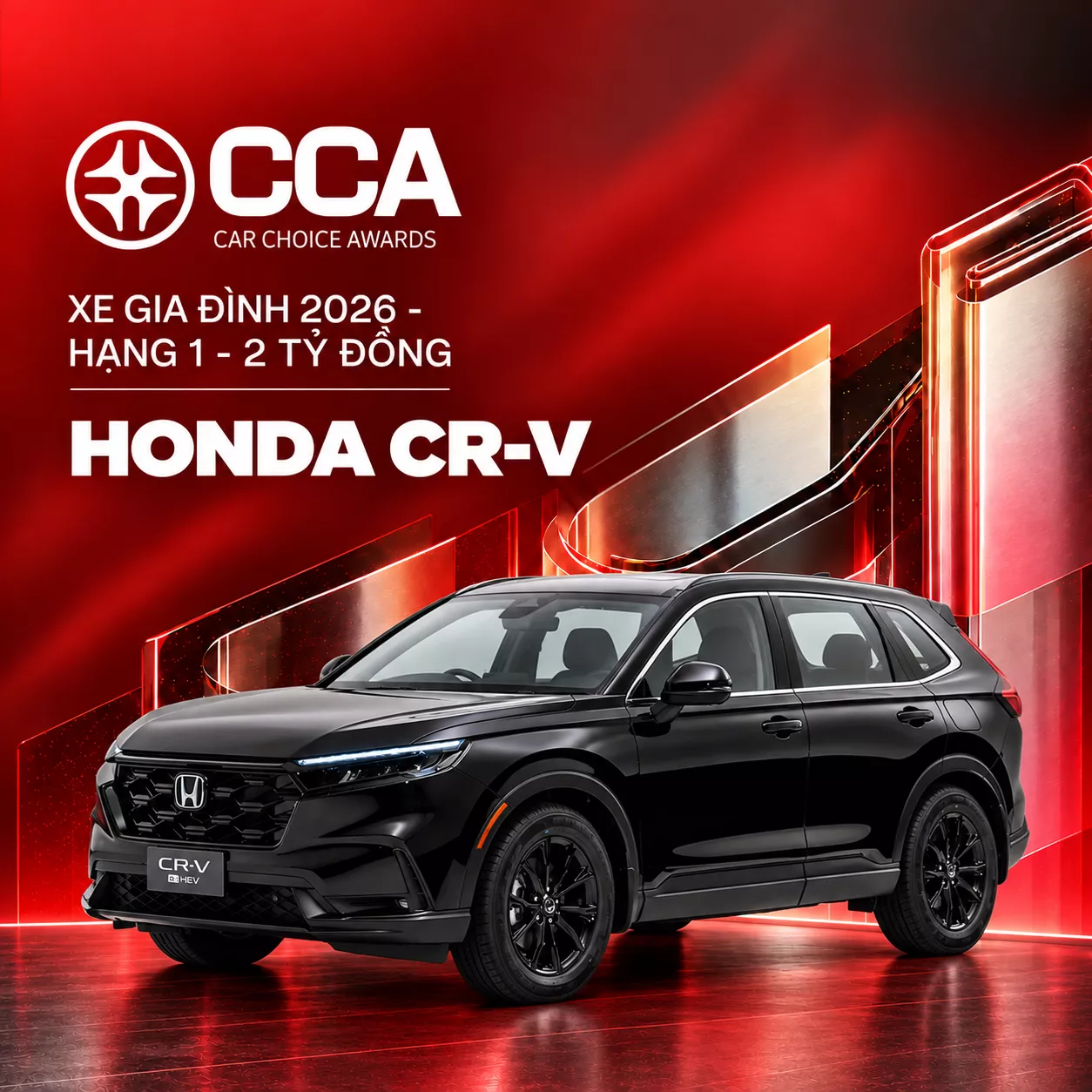 Honda CR-V thắng giải "Xe gia đình – Hạng 1-2 tỷ đồng" tại Better Choice Awards 2026 - Ảnh 1.