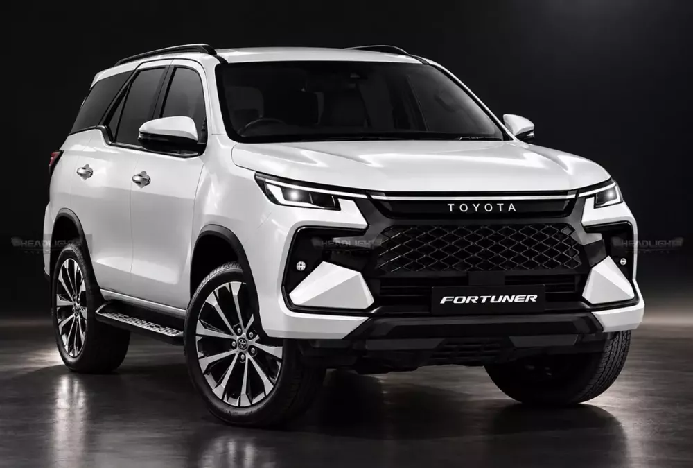 Ảnh dựng trên máy tính của Toyota Fortuner 2027